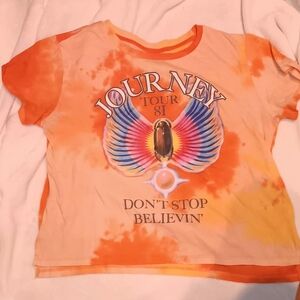 Journey Tour 81 Kids Tie-Dye T-Shirt - Orange